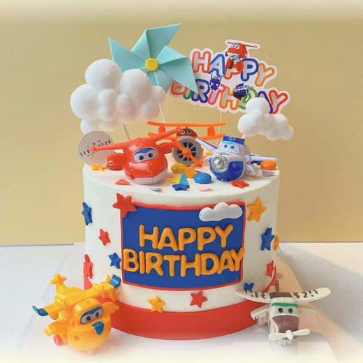 儿童款  超级飞侠 ·  奶油蛋糕【此款深色奶油部分会染色，介意勿拍】 商品图0