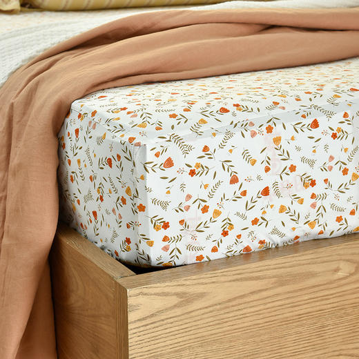 秋意碎花全棉床笠 商品图3