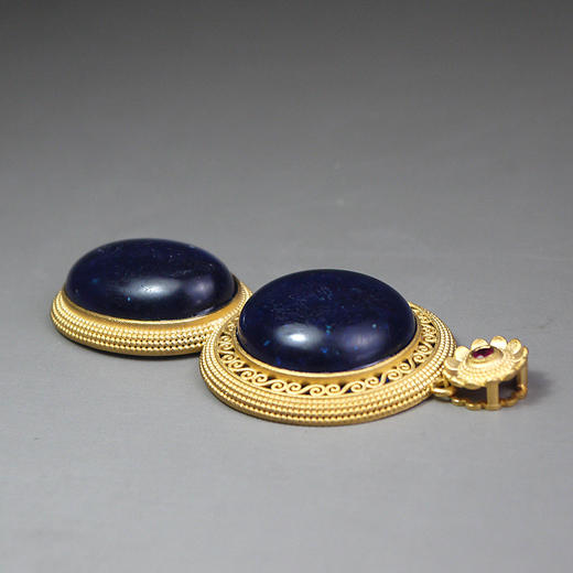 中古琉璃“宇宙蓝”项坠 商品图3