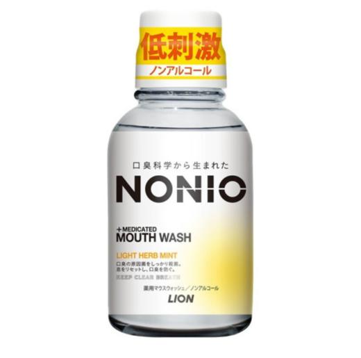 H| 【金靖推荐】狮王（Lion） NONIO漱口水日本进口有效去除异味清新口气薄荷口味 温和薄荷80ml/600ml 商品图4