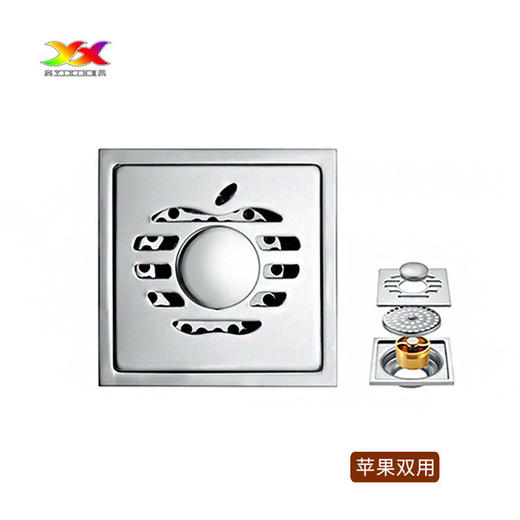 【地漏】不锈钢地漏 卫生间DN50防臭地漏 沐浴房方形洗衣机两用工程地漏 商品图4