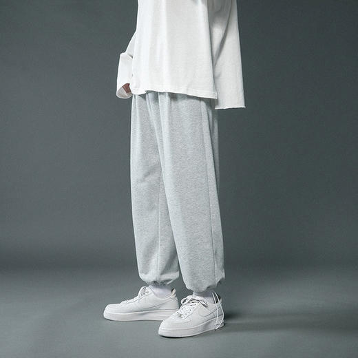 【服饰鞋包】新款抽绳束脚裤男宽松春秋季潮牌港风裤子男运动裤 商品图2