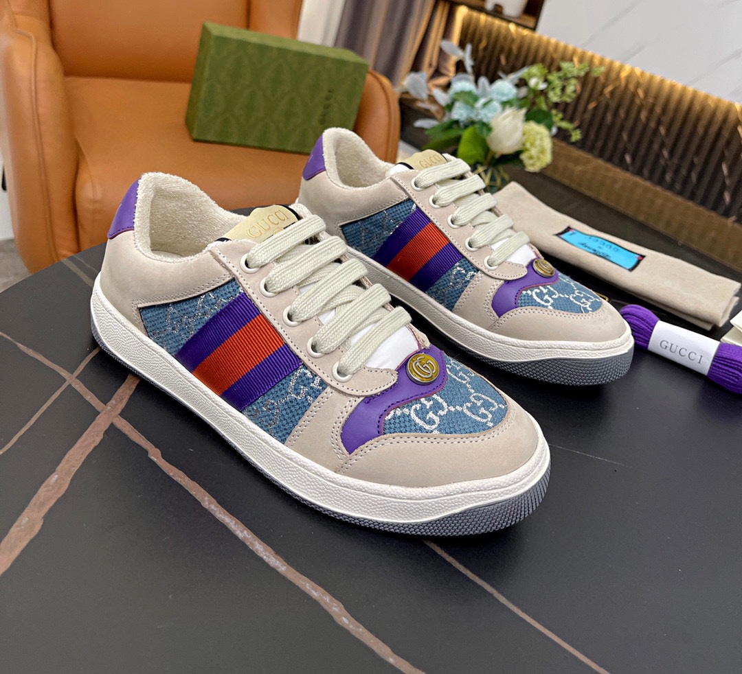 点此购买 gucc*男女款紫尾小脏鞋 qq194609
