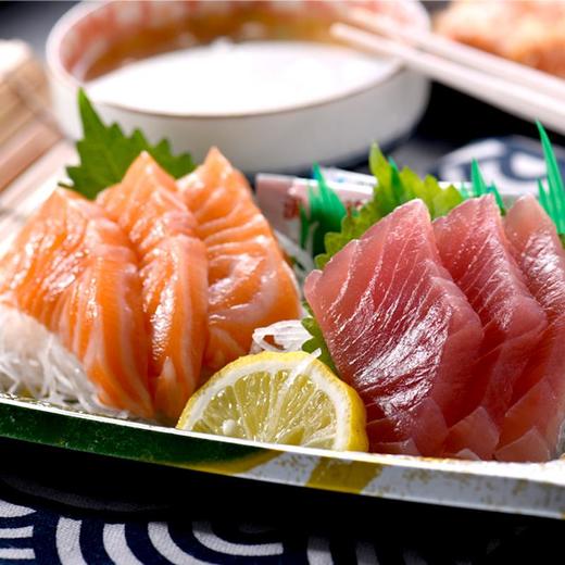 ２点刺身（三文鱼+金枪鱼）  原料生长地：【海产品】三文鱼-挪威；金枪鱼-青岛 约100g 商品图2