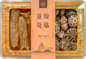 M| 闽越山野牧鲸花胶+花菇礼盒160g 南北干货高档礼盒