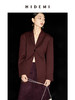 HIDEMI 酒红色一粒扣腰带式廓形西装套装 西装/长裤 商品缩略图7