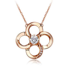 周大福青春88系列18K金钻石项链