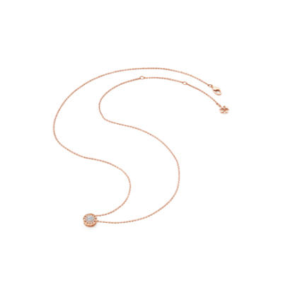 周大福春雪系列18K金钻石项链 商品图3