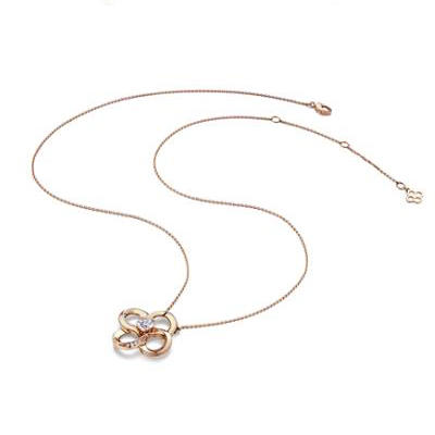 周大福青春88系列18K金钻石项链 商品图2