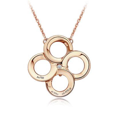 周大福青春88系列18K金钻石项链 商品图1