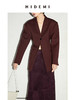 HIDEMI 酒红色一粒扣腰带式廓形西装套装 西装/长裤 商品缩略图8