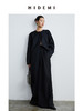 HIDEMI 设计感微茧型圆领长款精纺羊毛大衣 商品缩略图2