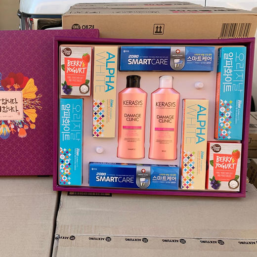 【中欧班列精选】韩国进口XDR爱敬洗发水牙膏礼盒 商品图1