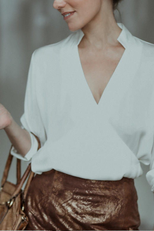 CG｜Silk Shirt with Mandarin Collar  [真丝立领长袖衬衫] 商品图9