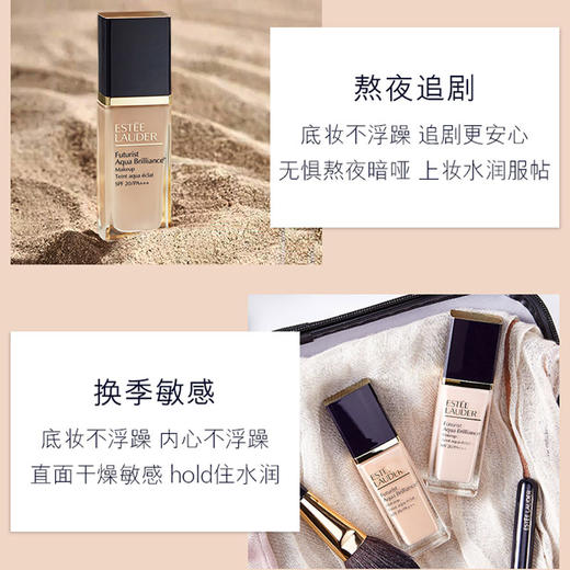 【中欧班列精选】雅诗兰黛新沁水粉底液 SPF20/PA+++  保湿遮瑕防晒 30mll 干皮救星 多色号HJ 商品图2