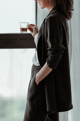 CG｜Soft washed Oversized suit jacket   [铜氨丝廓形西装外套]