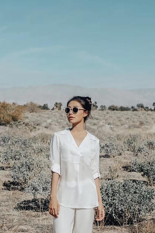 CG｜Anne Silk lurex shirt [真丝V领长袖衬衫] 商品图14