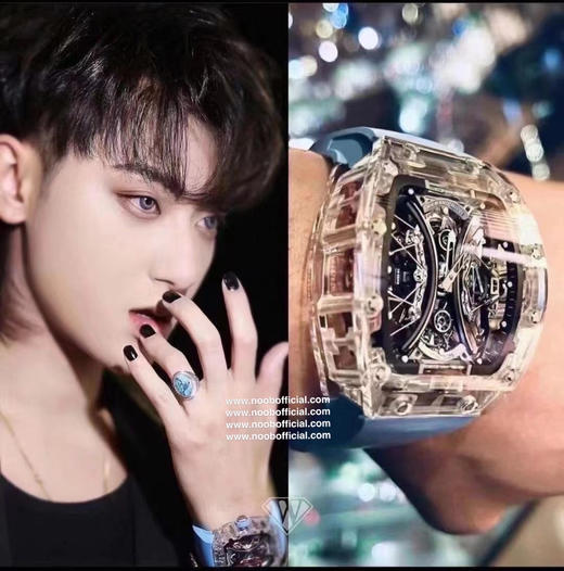 NOOB official➕Factory力作 神器 RM053-02透明马球陀飞轮，无可挑剔的复刻陀飞轮腕表！震撼来袭！整个手表基于正品original原版开模的super copy版本精品中的精品 商品图0