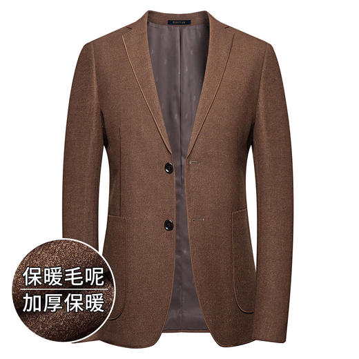 【磨毛保暖】罗蒙秋冬西装外套男士正装商务通勤休闲单西服上衣外套 商品图2