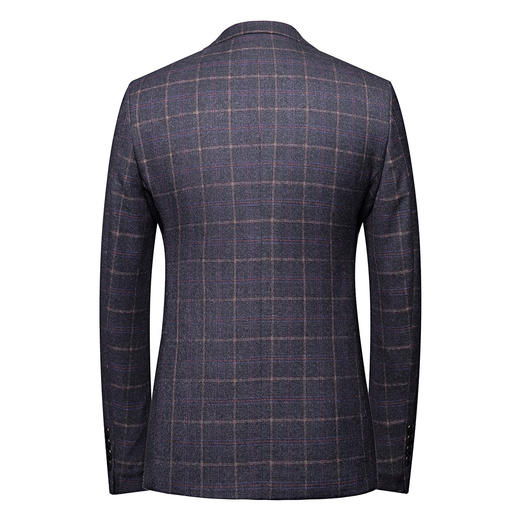 【经典格纹】罗蒙秋季西装外套 男士正装 商务通勤 休闲格子西服开衫外套 商品图6