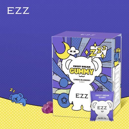 【直播专享】EZZ甜梦软糖柠檬蓝莓味3g*20粒 商品图5