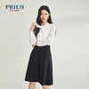 PRICH冬季新款上衣设计感蕾丝镂空系带领衬衫女PRBAB4909M 商品缩略图0