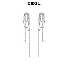【SVIP积分兑换】ZEGL设计师夜宴派对系列流星耳环女气质长款流苏耳钉高级感耳饰品