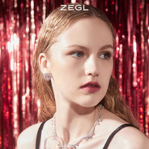 ZEGL高级感爱心耳钉夏ins风小众气质精致耳环925银针个性网红耳饰 商品图3