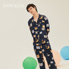 SANGLUO19姆米喵趣横生睡衣套装男桑蚕丝反差萌可外穿家居服 商品缩略图1