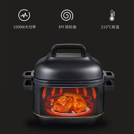 【领券】格兰仕多功能锅 空气炸锅 煮锅 煎炸 炖锅 烧烤 电蒸锅WMC5001A 商品图4