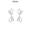 ZEGL镂空蝴蝶结耳钉女高级感轻奢耳环小众设计感气质925银针耳饰 商品缩略图5