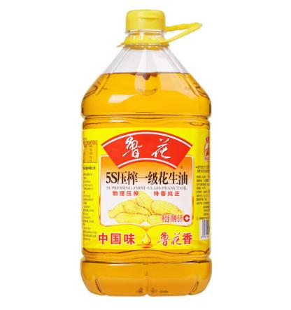 鲁花 食用油 5S 压榨一级 花生油 5L 商品图0
