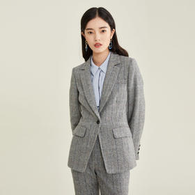 PRICH2021年冬季新款气质收腰设计感小众西装外套女PRJKB8T09N