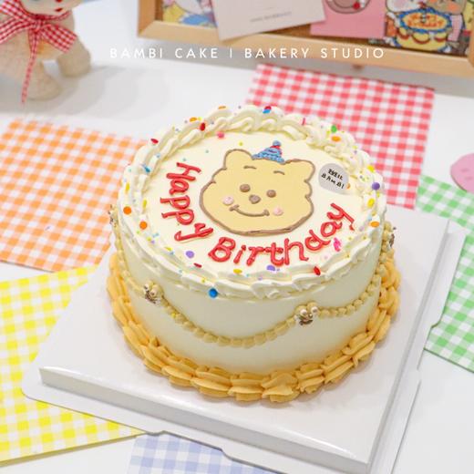 小熊维尼手绘蛋糕 商品图2
