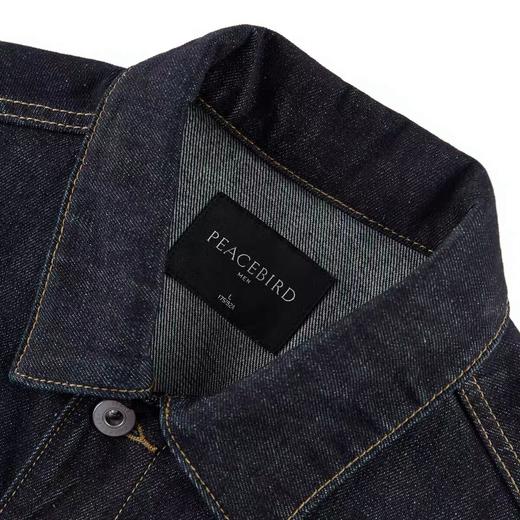 太平鸟男装新款拼接牛仔夹克时尚潮流外套B2BJB3261 商品图2