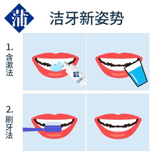 Y| 蒲地蓝口腔洁牙慕斯泡沫牙膏清洁口腔含漱液清新口气漱口牙周护理清爽 商品图4