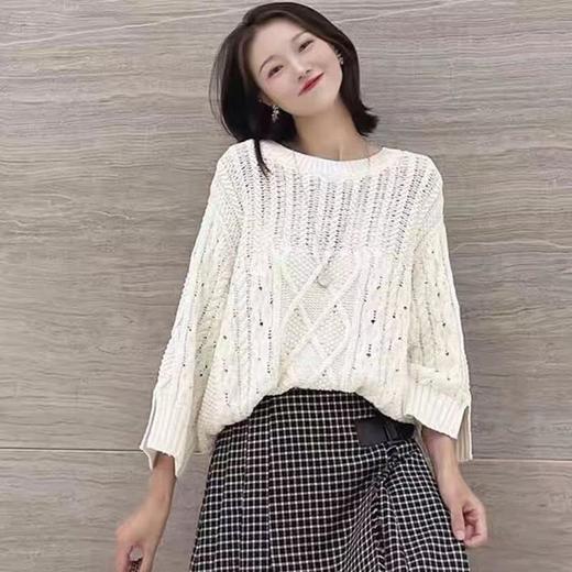 3楼阿玛施AMASS白色套头针织 商品图1