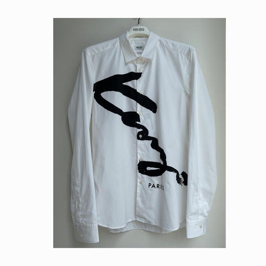 KENZO 高田贤三 男士长袖衬衫 白色 F855 CH214 1GA 01 商品图0