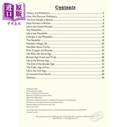 CGP儿童教辅 探索与学习历史系列2册 含练习 KS2 Discover History:Stone Age to Celts 从石器时代到凯尔特人 商品图3