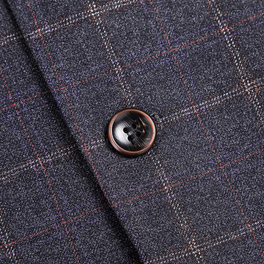 【经典格纹】罗蒙秋季西装外套 男士正装 商务通勤 休闲格子西服开衫外套 商品图9