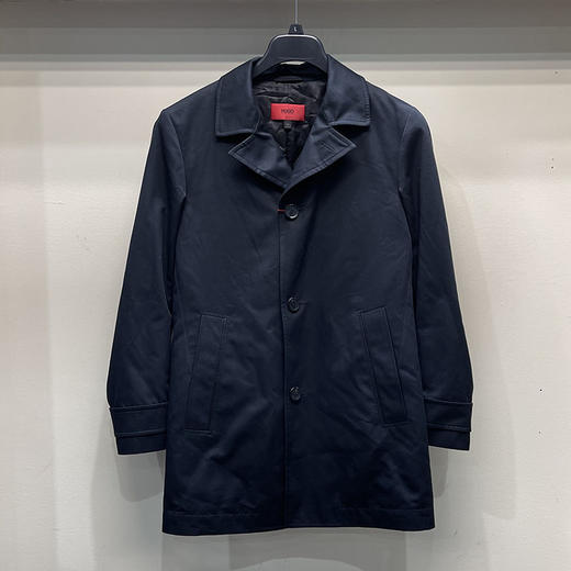  HUGO BOSS 男士新款红标单排扣翻领涤棉混纺长袖外套 商品图0