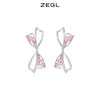 ZEGL镂空蝴蝶结耳钉女高级感轻奢耳环小众设计感气质925银针耳饰 商品缩略图4