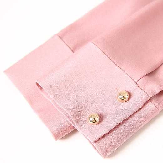 EITIE爱特爱秋季新款女装立领时尚系带连衣裙长裙6707417 商品图6