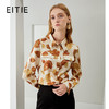 EITIE爱特爱秋季新款100%桑蚕丝女装宽松舒适枫叶印花衬衫上衣6709410 商品缩略图2