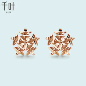 千叶雪舞18k耳钉31861000054