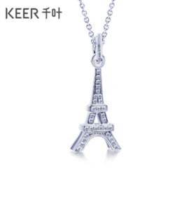 千叶dada埃菲尔铁塔18k金钻坠31872400077