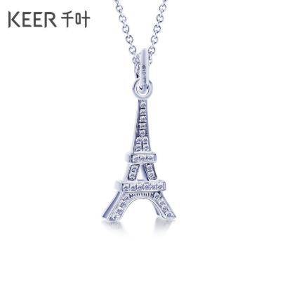 千叶dada埃菲尔铁塔18k金钻坠31872400077 商品图0