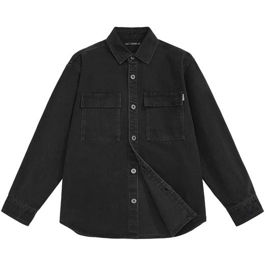 B2CHB3322太平鸟男装2021秋新款鬼灭之刃联名宽松牛仔衬衫外套潮 商品图0