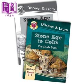 CGP儿童教辅 探索与学习历史系列2册 含练习 KS2 Discover History:Stone Age to Celts 从石器时代到凯尔特人