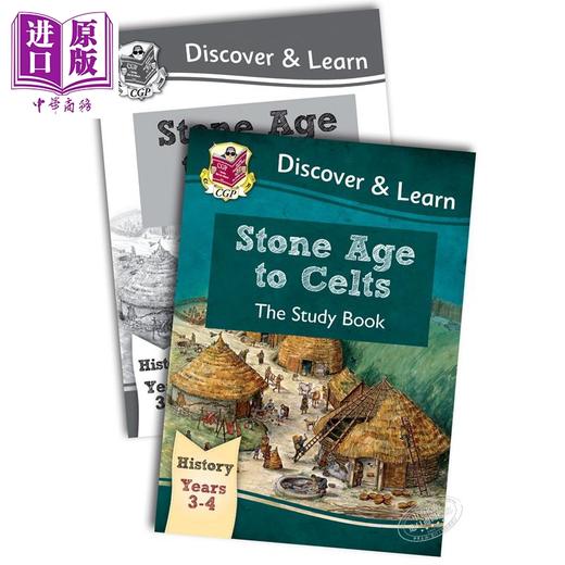 CGP儿童教辅 探索与学习历史系列2册 含练习 KS2 Discover History:Stone Age to Celts 从石器时代到凯尔特人 商品图0